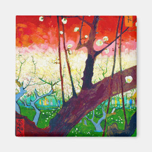 Flowering Plum Tree (after Hiroshige), Van Gogh Magnet
