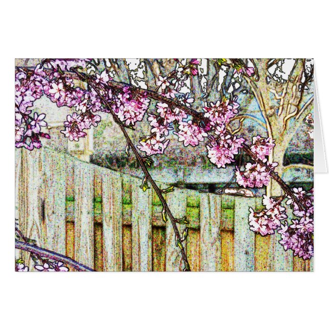 Flowering Plum Tree Branch (Front Horizontal)