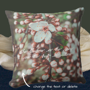 Flowering Plum Tree  Cushion
