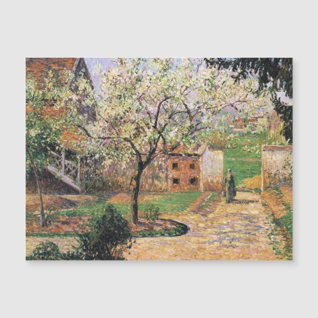 Flowering Plum Tree, Eragny Camille Pissarro   (Front)