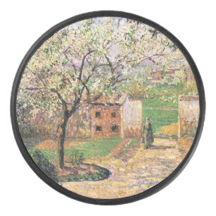 Flowering Plum Tree, Eragny Camille Pissarro Hockey Puck