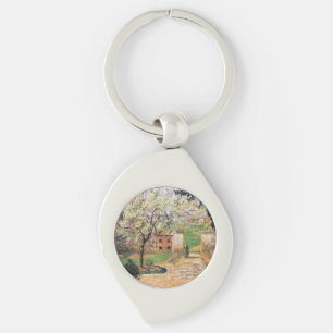 Flowering Plum Tree, Eragny Camille Pissarro   Key Ring