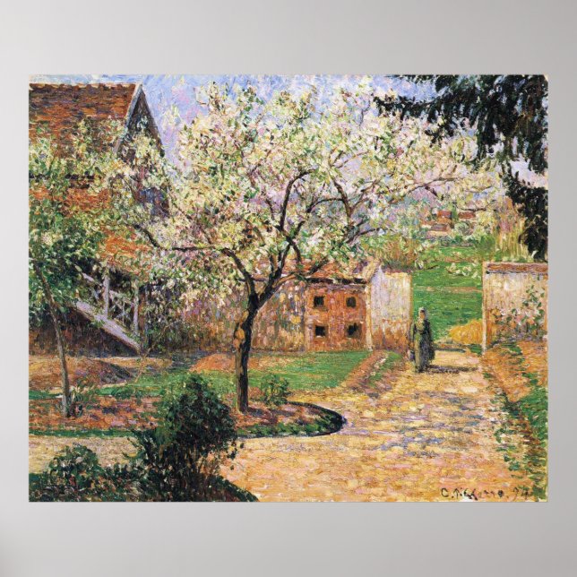 Flowering Plum Tree, Eragny Camille Pissarro   Poster (Front)
