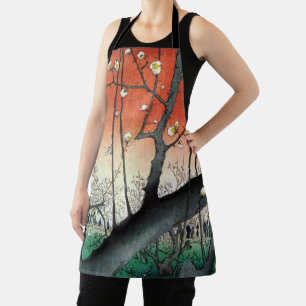 Flowering Plum Tree, Hiroshige Apron