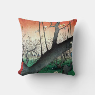 Flowering Plum Tree, Hiroshige Cushion