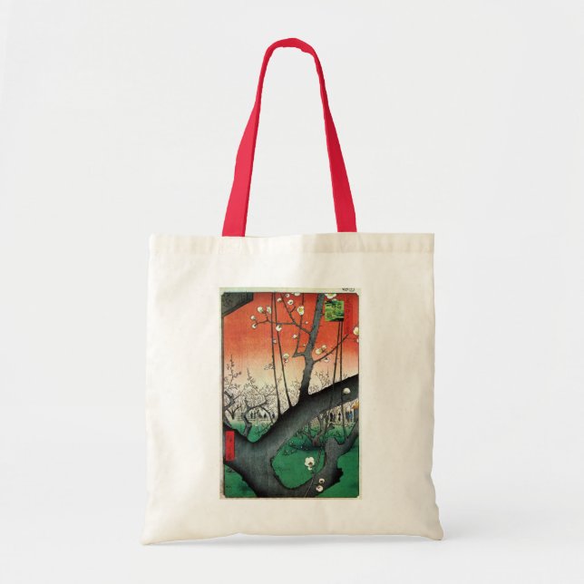 Flowering Plum Tree, Hiroshige Tote Bag (Front)