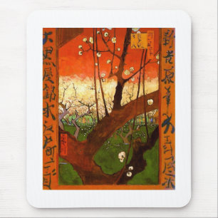 Flowering Plum Tree (Hiroshige) Van Gogh Fine Art Mouse Pad