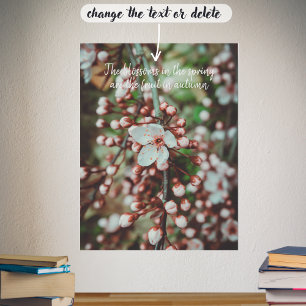 Flowering Plum Tree Poster