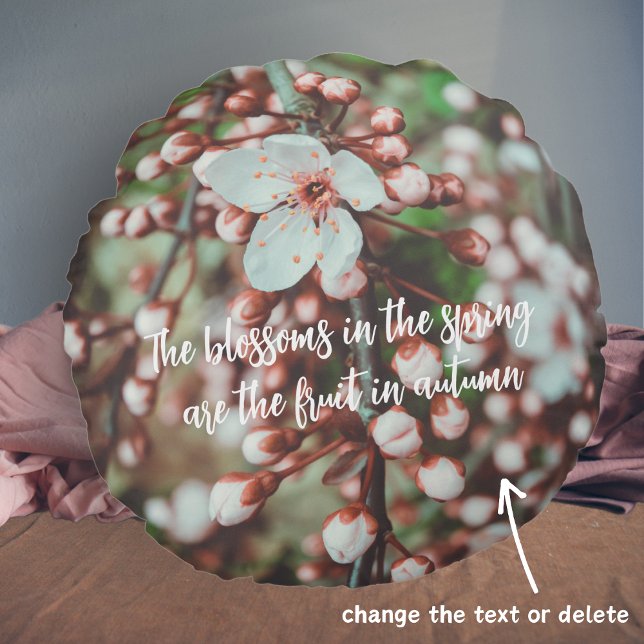 Flowering Plum Tree  Round Cushion (Creator Uploaded)