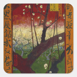 Flowering plum tree Sticker