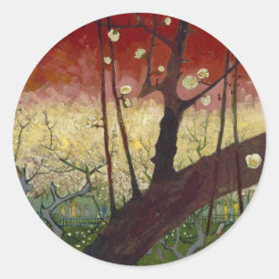 Flowering plum tree Sticker
