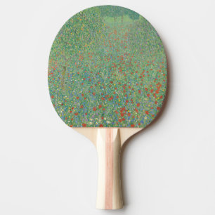 Flowering Poppies - Gustav Klimt Ping Pong Paddle
