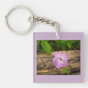 Flowering Purple Key Ring