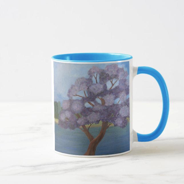 flowering purple mug (Right)