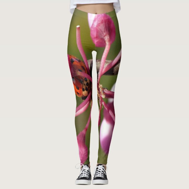 Flowering Redbud with Ladybug Leggings (Front)