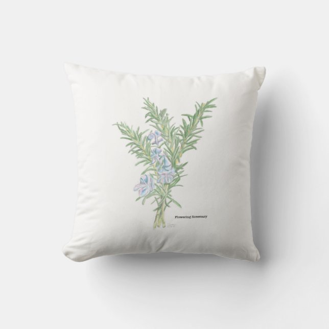 Flowering Rosemary Cushion (Front)