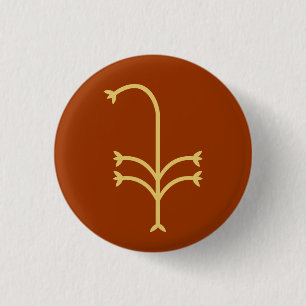 Flowering Sedge 3 Cm Round Badge