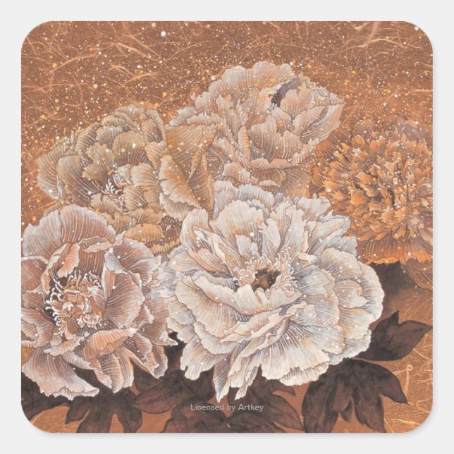 Flowering Shrubs Square Sticker (Front)
