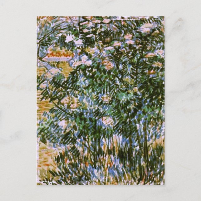 Flowering Shrubs, Van Gogh Fine Art Postcard (Front)