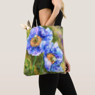 Flowering Spring Flowers Abstract Art Painting Tote Bag