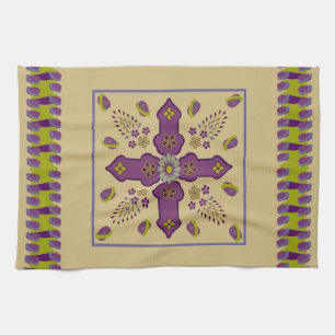 Flowering Spring of Life kitchen towel