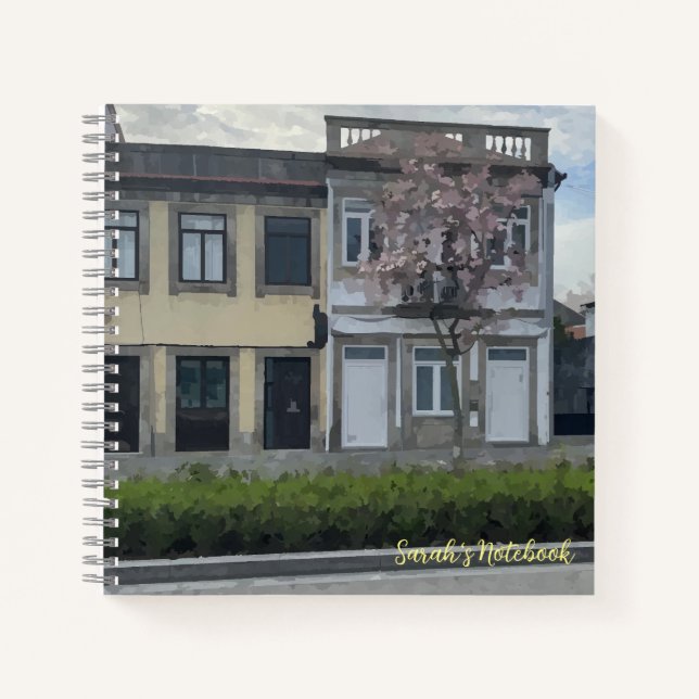 Flowering Tree Spiral Notebook Customisable (Front)