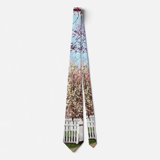 Flowering Trees in Spring Tie (Front)