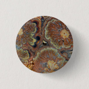 Flowering Tube Onyx 3 Cm Round Badge