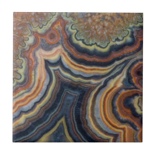 Flowering tube onyx ceramic tile (Front)
