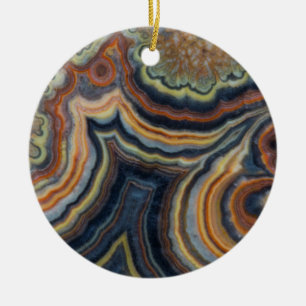 Flowering tube onyx ceramic tree decoration