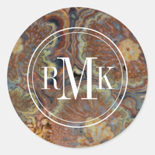 Flowering Tube Onyx Classic Round Sticker