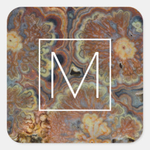 Flowering Tube Onyx Square Sticker