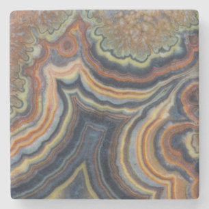 Flowering tube onyx stone coaster