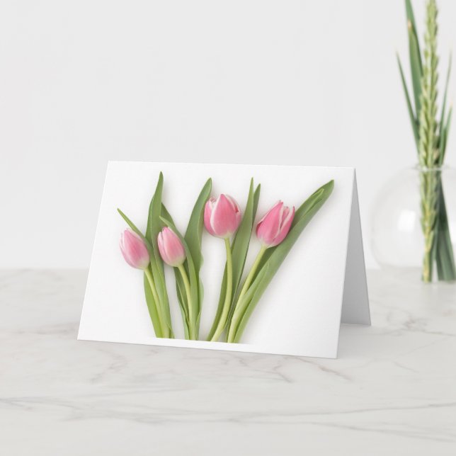 Flowering Tulips Card (Front)