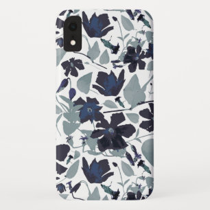 Flowering Vine Floral Watercolor Pattern iPhone XR Case