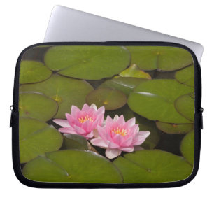 Flowering water lilies laptop sleeve
