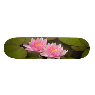 Flowering water lilies skateboard
