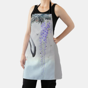 Flowering Wisteria, Ohara Koson Apron