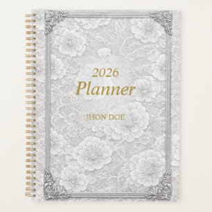 Flowerly Simple Planner With Frame