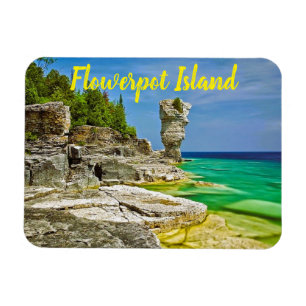 Flowerpot Island Canada stylised Magnet