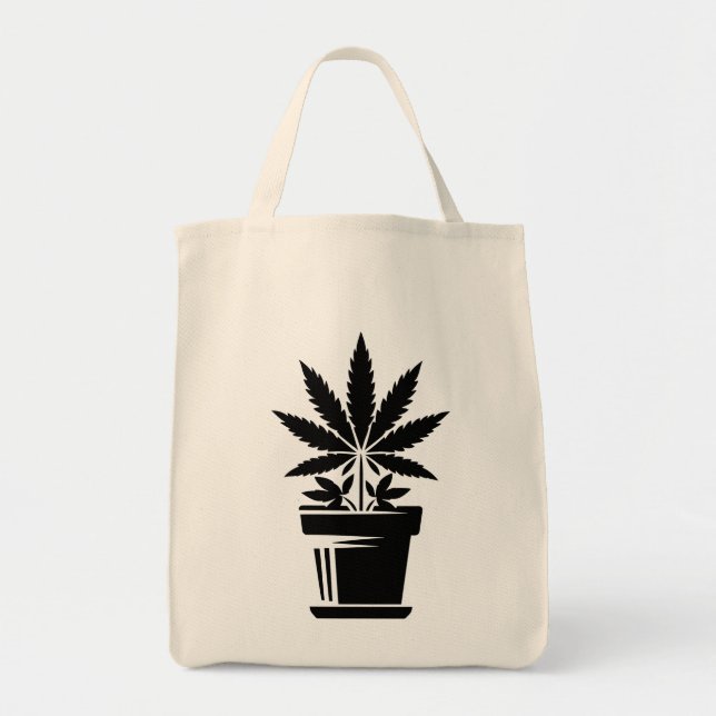 Flowerpot, Nature,Pot Tote Bag (Front)