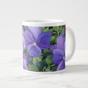 Flowerpots with Pansies 2007 Large Coffee Mug