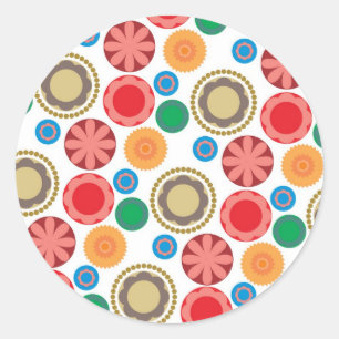 FlowerPower Classic Round Sticker