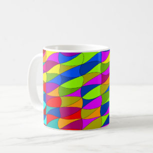 Flowerpower confused pattern coffee mug