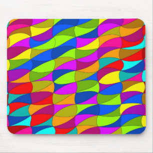 Flowerpower confused pattern mouse pad