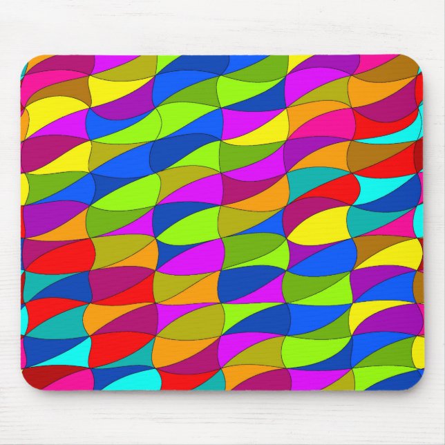 Flowerpower confused pattern mouse pad (Front)