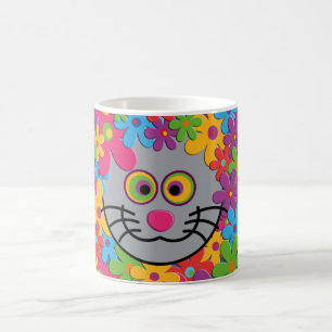 FlowerPower-Katze Coffee Mug