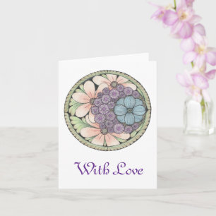 Flowers4 doodle art card