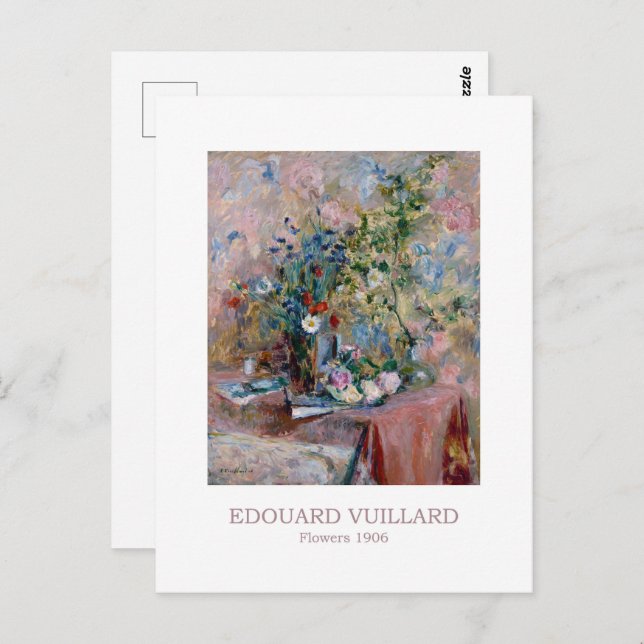 Flowers 1906 by Edouard Vuillard Postcard (Front/Back)
