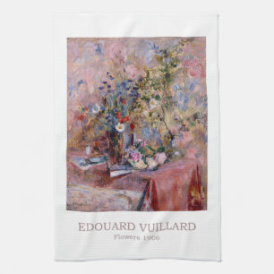 Flowers 1906 by Edouard Vuillard Tea Towel